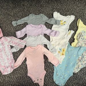 Assorted Colorful Baby Girl One Pieces | Preemie